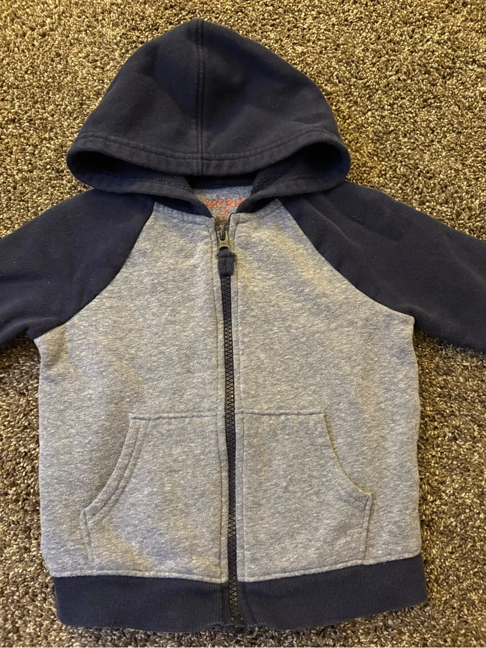 Cat & Jack Navy and Light Blue Zip Hoodie for Kids